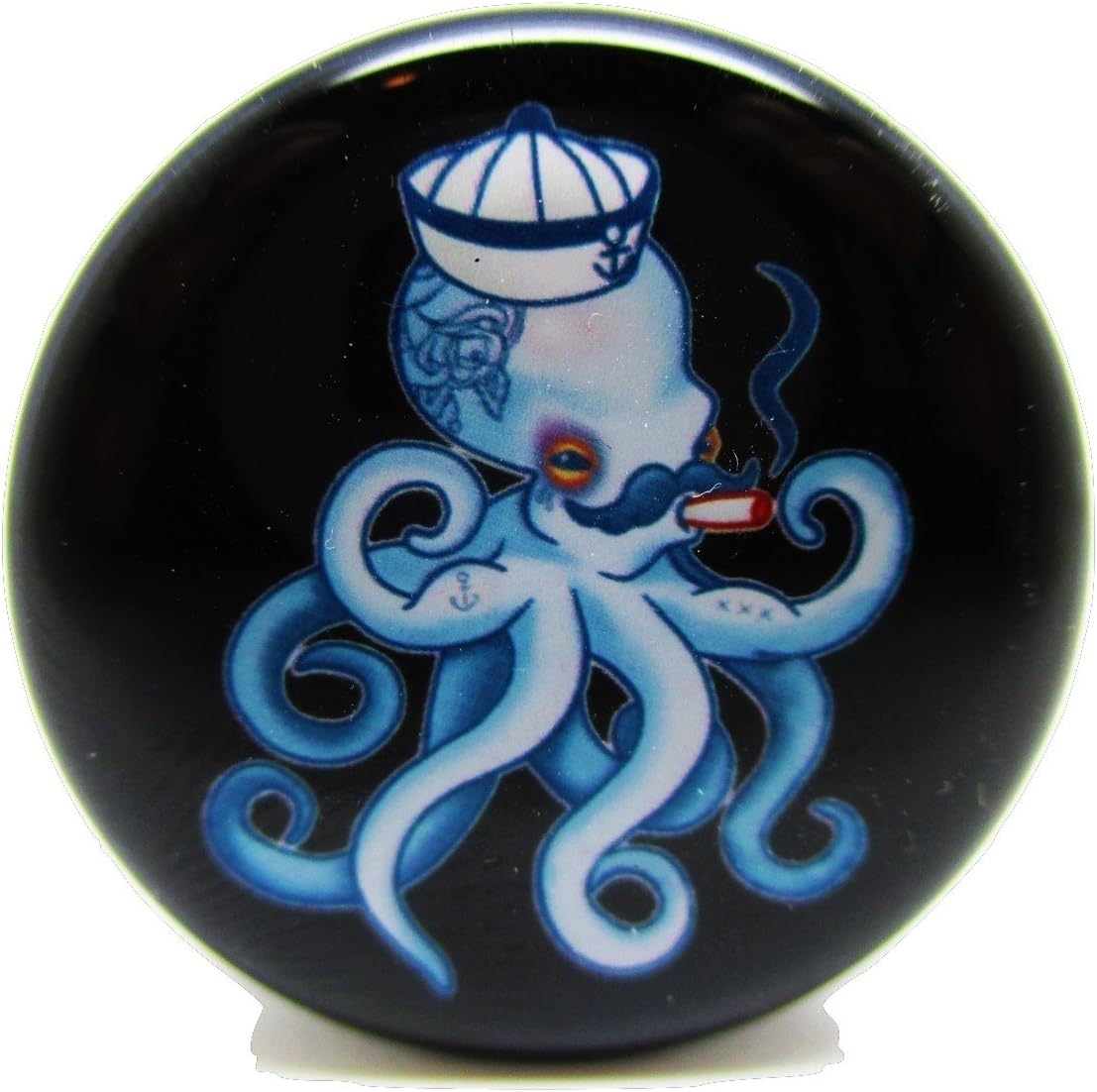 Octopus Couple Ear Plugs - Acrylic Screw-On - 10 Sizes - *Pair* (0 Gauge (8mm))
