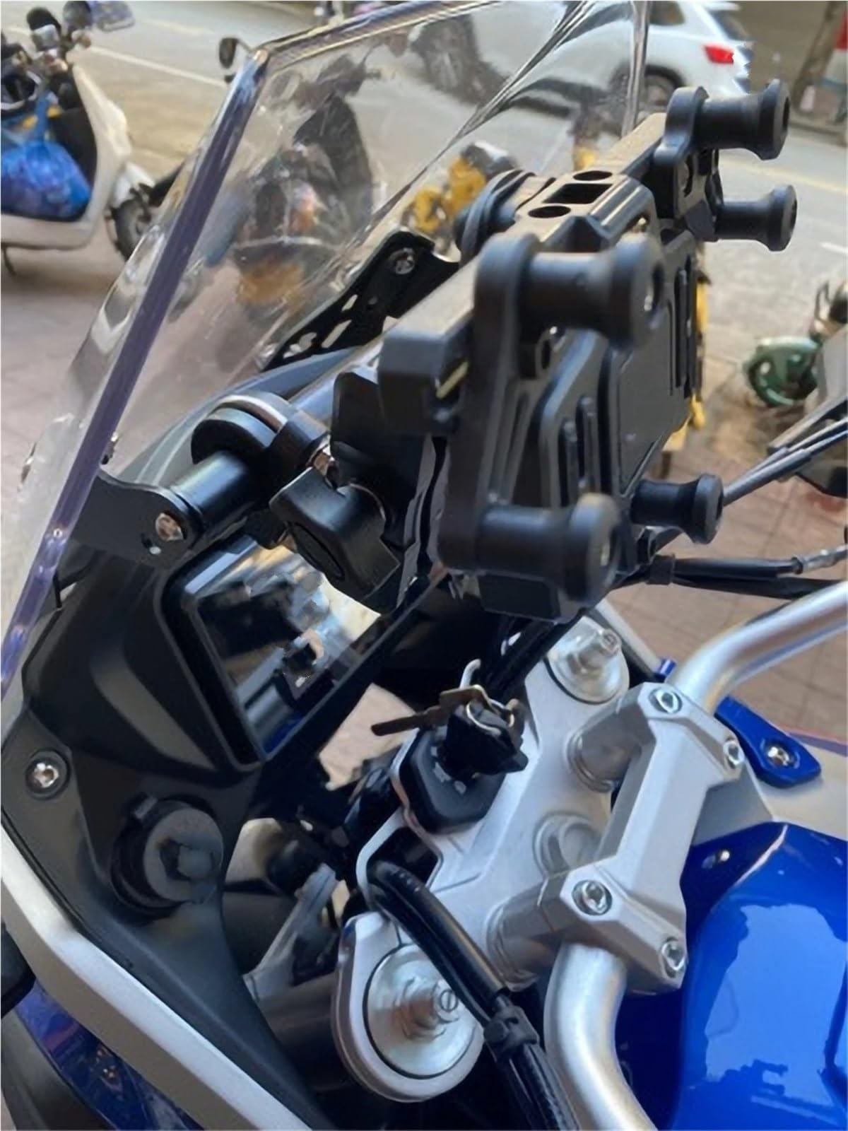 Moto GPS Staffa Navigazione Per COLOVE 500X 525X 500 X 525 400 X 400X Moto Navigazione Manubrio Smartphone Supporto GPS Accessori Supporto Per Navigatore GPS Per Moto