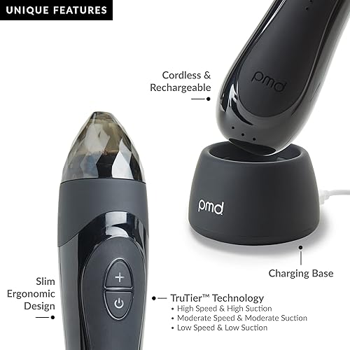 Miniatura 9 de PMD Personal Microderm Elite Pro - At-Home Microdermabrasion Machine with Kit for Face and Body - Exfoliating Crystals and Vacuum Suction for Fresh