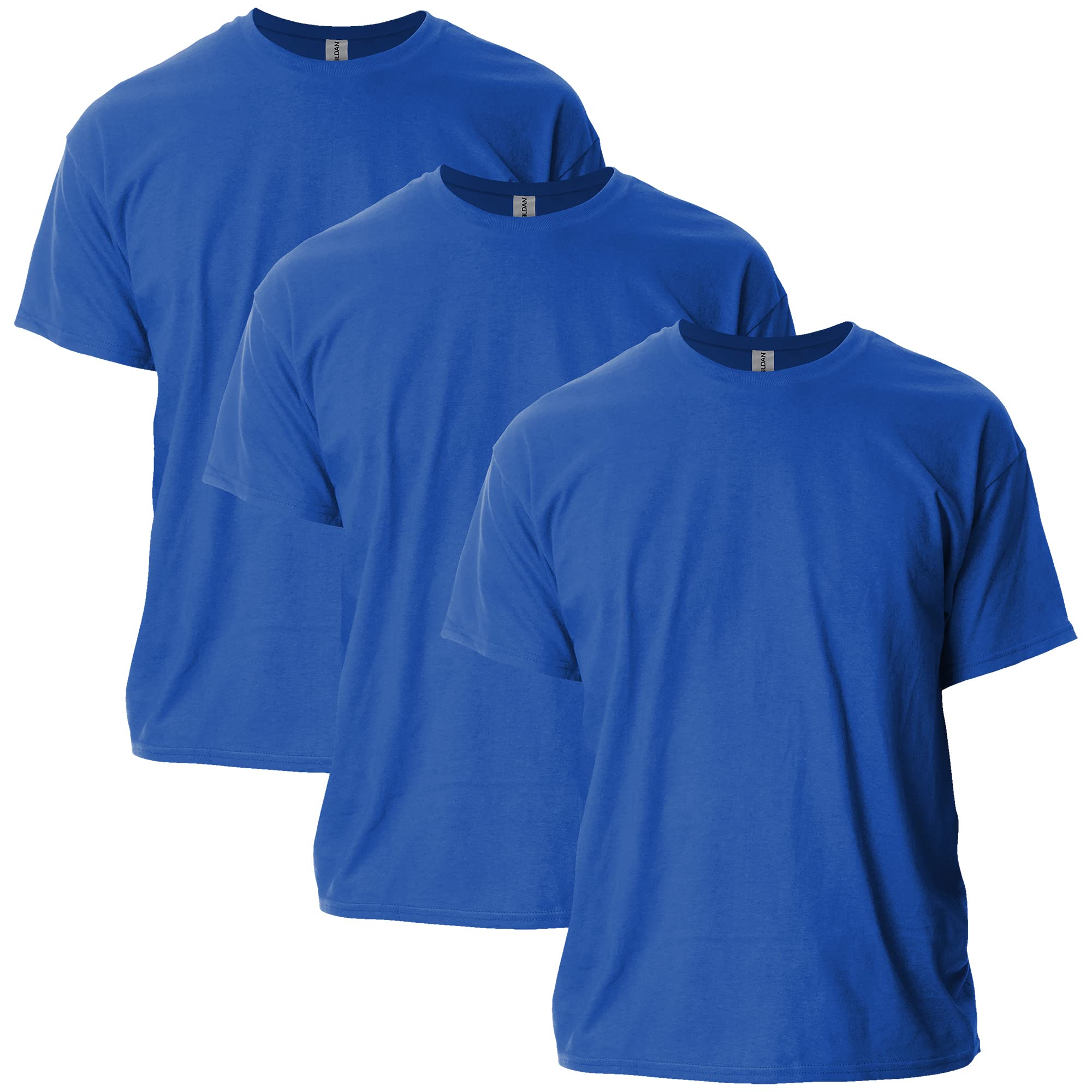 Gildan Men's Ultra Cotton T-Shirt, Style G2000, Multipack, Royal (3-Pack), M (Pack of 3)