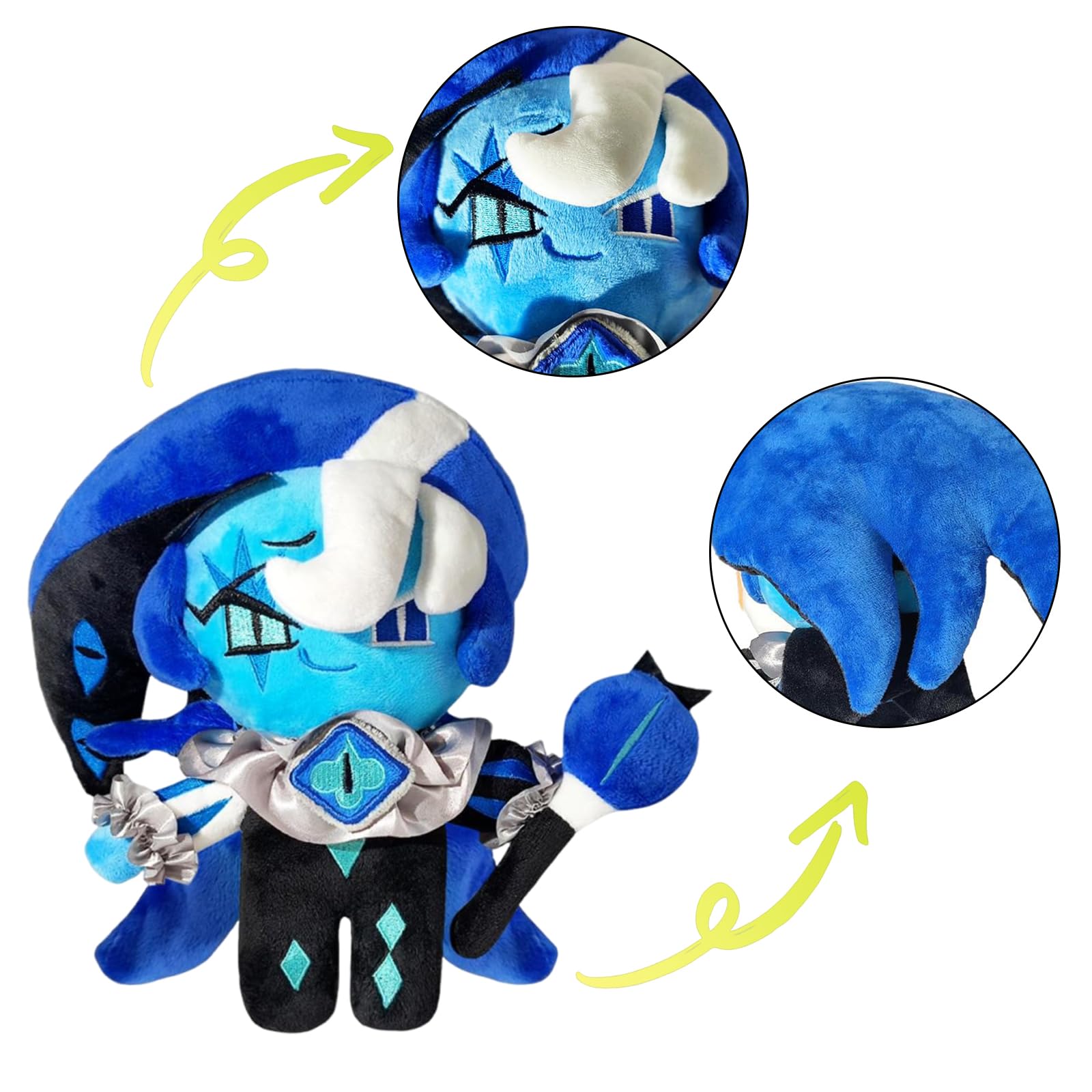 Cookie Run Kingdom, Forsaken Plush, Shadow Milk Cookie Plush, Cute Stuffed Animal For Kids & Fans,Squishy Game Character Toy - Image 3