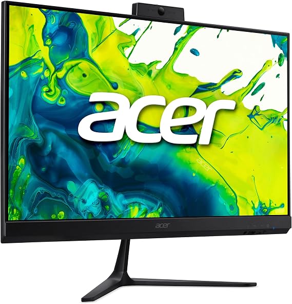 Acer Aspire C24 AIO Desktop | 23.8 Full HD IPS 120Hz Display | Intel Core i3-1305U | Intel UHD Graphics | 8GB DDR4 | 512GB PCIe SSD | Wi-Fi 6 | USB Keyboard & Mouse | C24-2YE13U3UNL-UR11