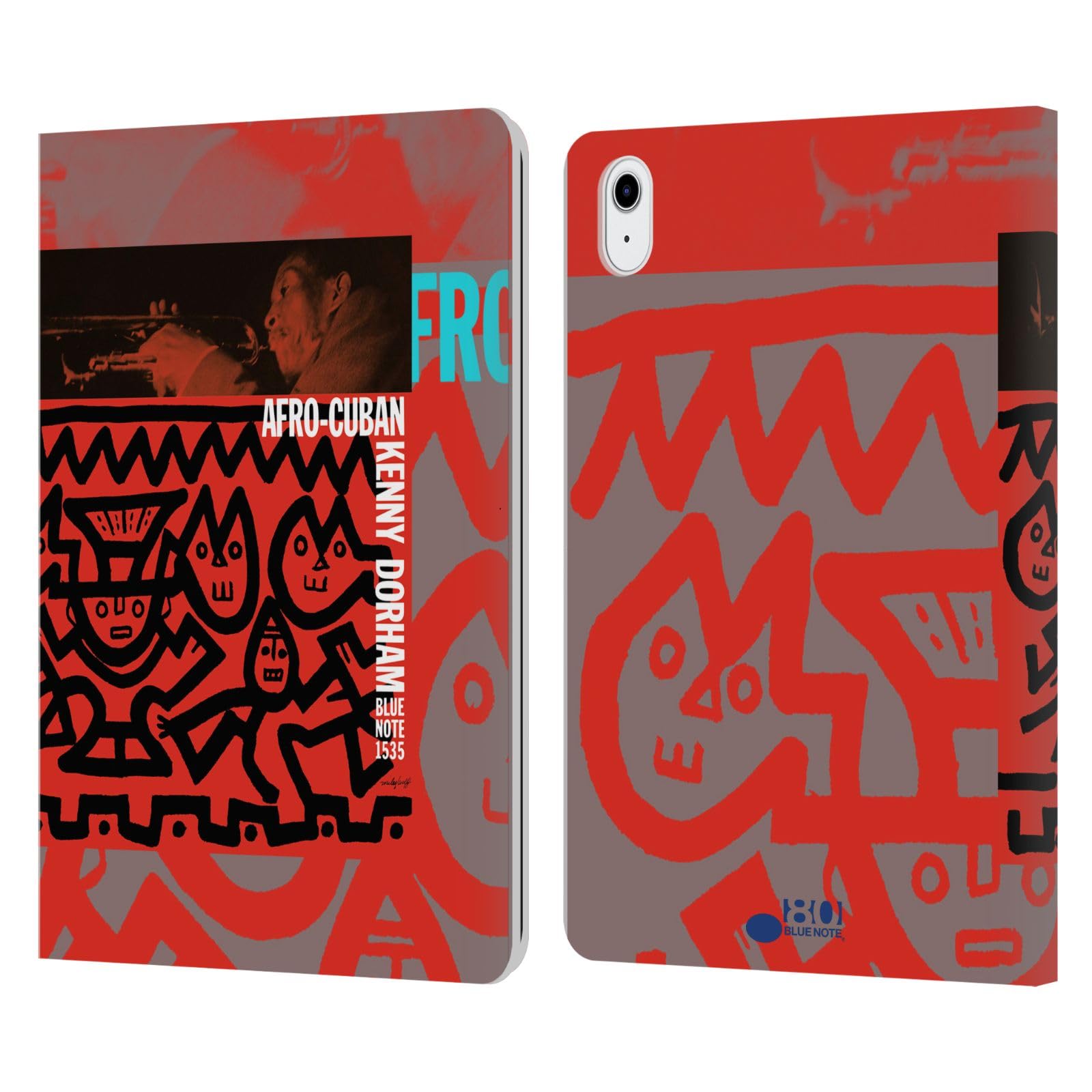 Funda Kenny Dorham Blue Note Records para iPad Air de piel con soporte 7