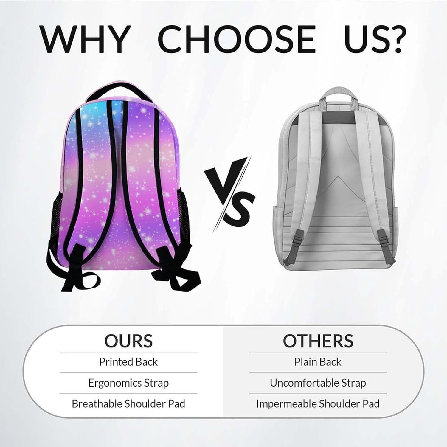Personalized Unicorn Backpacks for Girls - Kids Backpack for School - Cute Custom Bookbag - 17 Inch Lightweight Large Capacity Primary Schoolbag