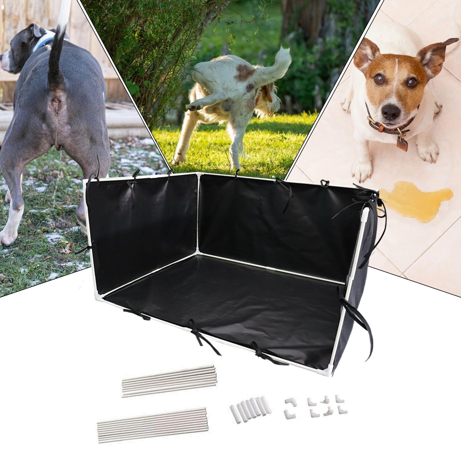 Hundetoilette mit hohen Wänden – Welpentöpfchen mit Spritzschutz – Welpen-Pee Pads Halter mit hohen Wänden für kleine bis mittelgroße Corgie Französische Bulldogge