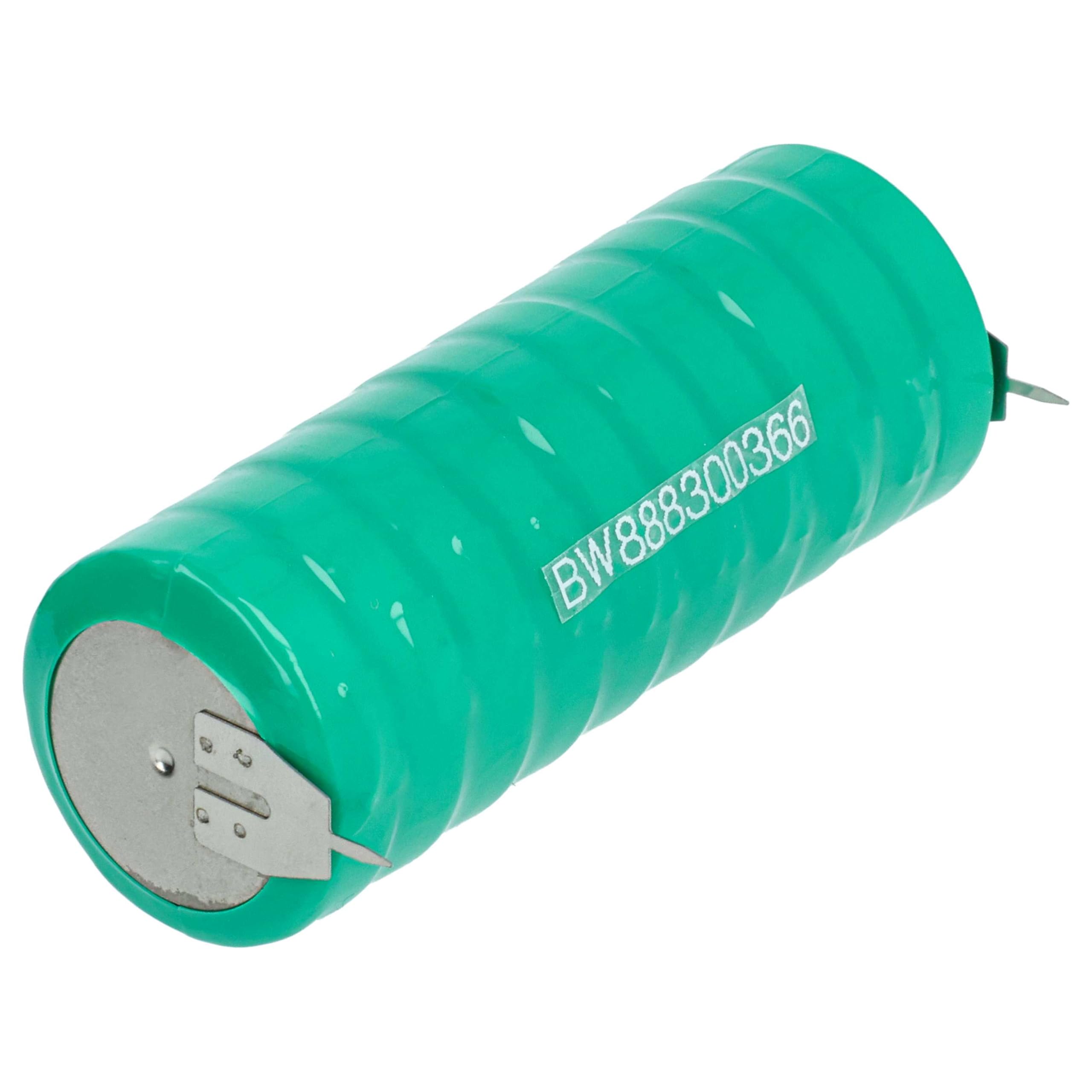 vhbw 10x NiMH Batería de botón de Repuesto Tipo V250H 250 mAh 12 V Compatible para lámparas solares, etc.