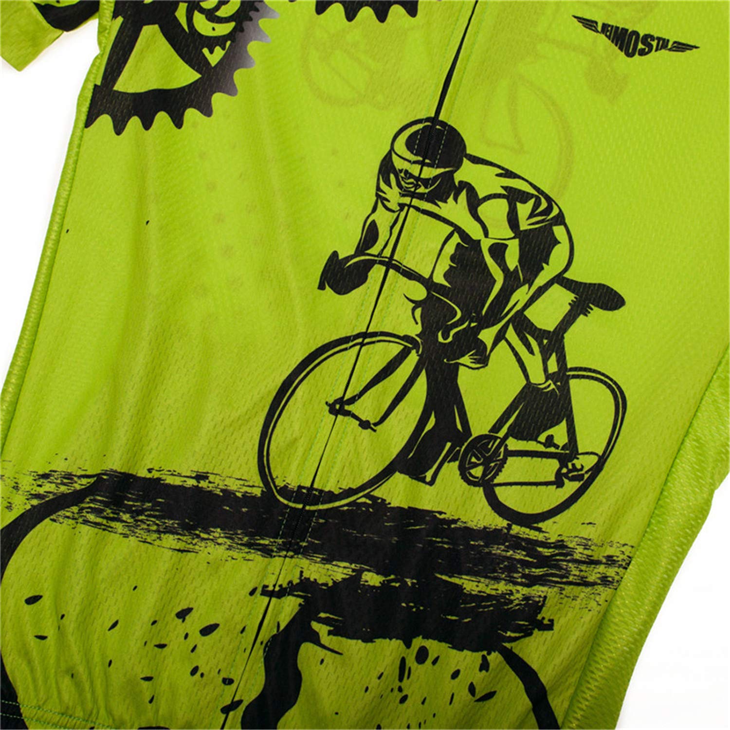 Maillot de ciclismo para hombre, manga corta, reflectante, para bicicleta