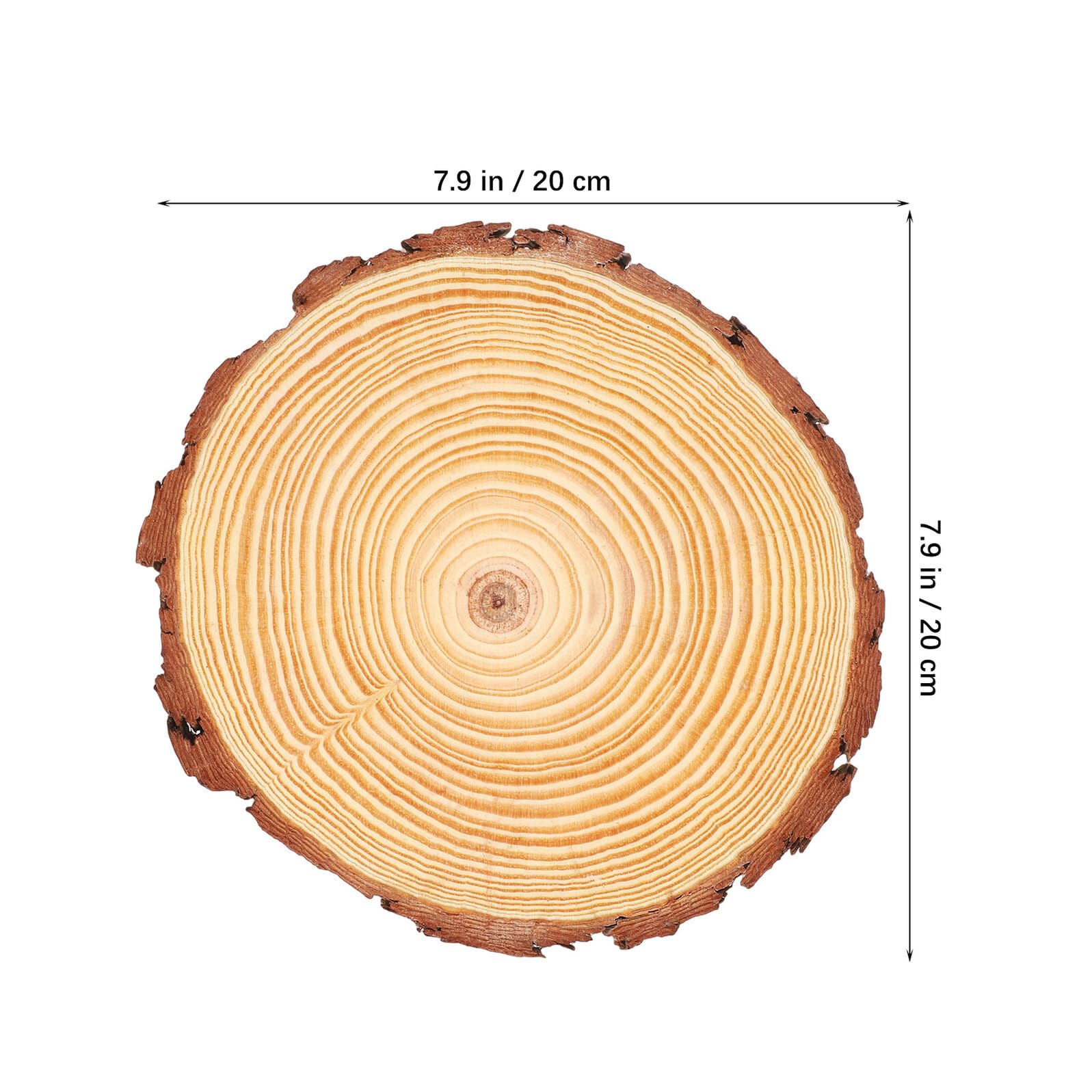 Veemoon 10 Stück Teiliges Runde Holzscheiben Unbehandelte Holzscheiben aus Kiefernholz DIY Bastelstücke und Untersetzer für Kreative Malprojekte Rustikale Tischdeko und