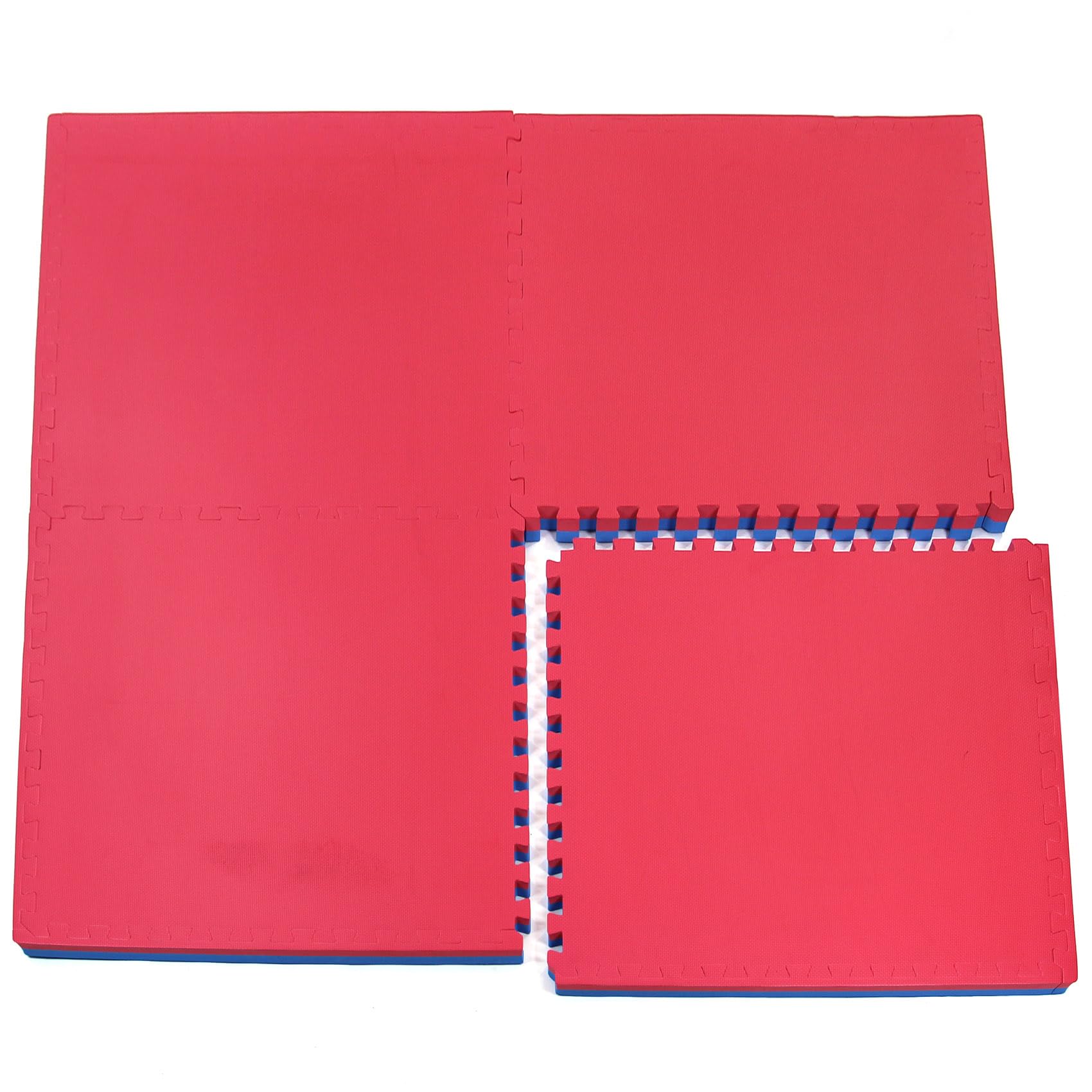 Actiasmat Exercise Mat, 40mm Thick, Red/Blue, Interlocking Mat for Martial Arts and Fitness (Multi, 40 mm x 2 Square Meter)