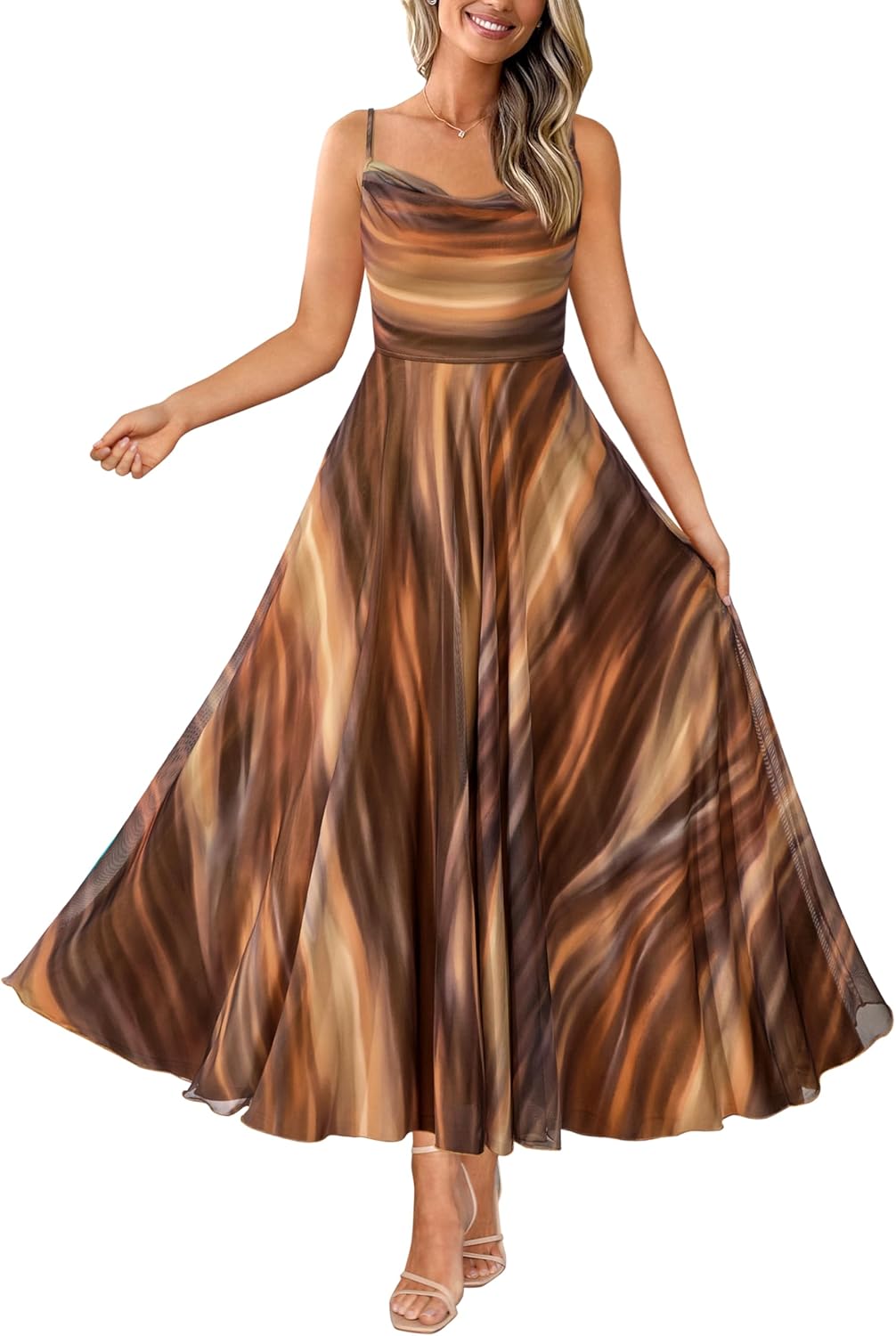BTFBM Women Summer Floral Maxi Dresses Elegant Spaghetti Strap Dress Printed Party Dress Beach Long Dresses