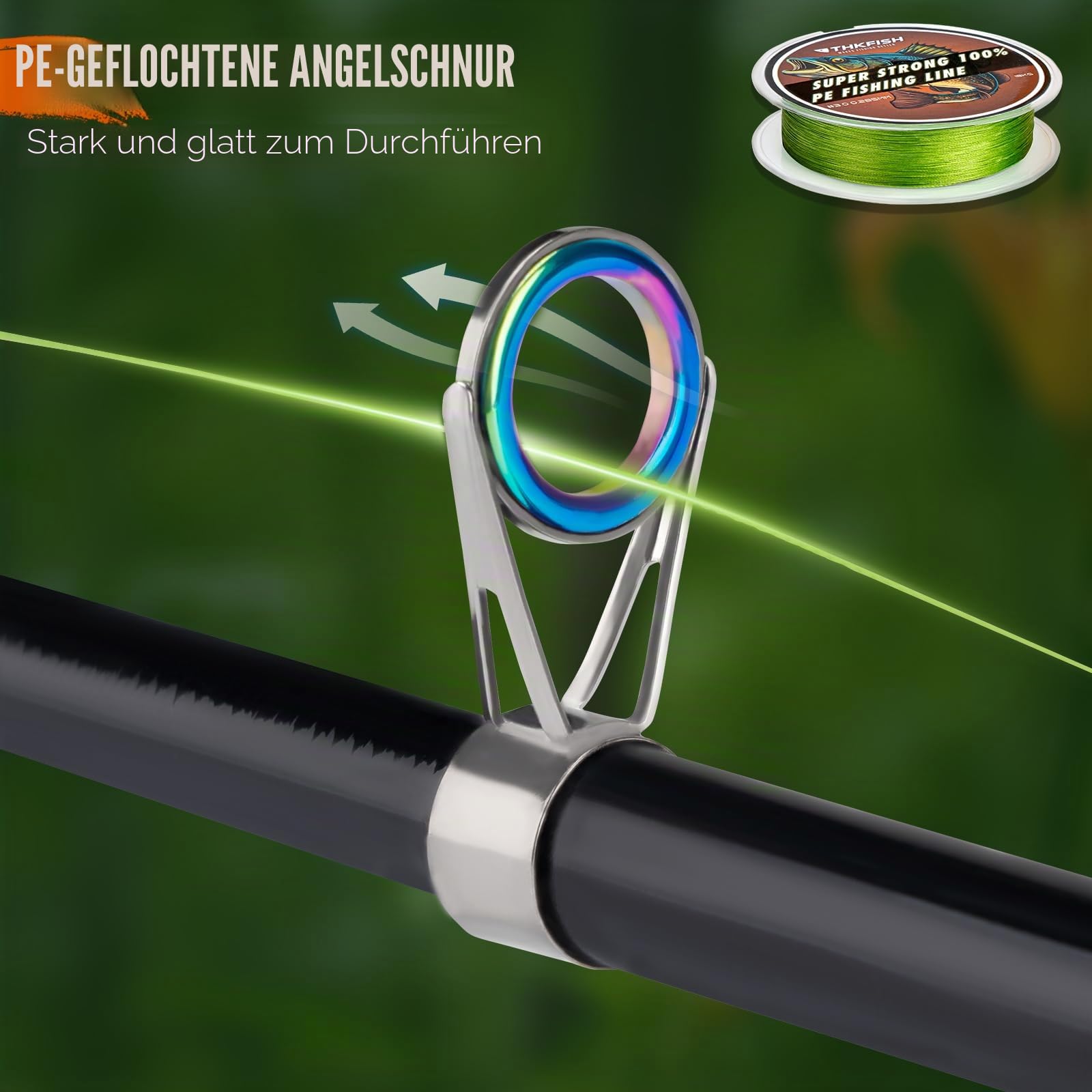 THKFISH Angelruten- und Rollen-Set mit Rucksack, Teleskop-Angelrute, Spinnrolle, Angelködern, Zange und Fischgreifer für Erwachsene