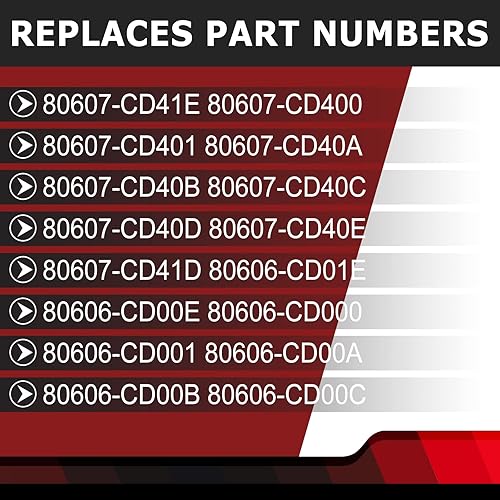 Miniatura 3 de 1 par de manijas exteriores para puerta exterior compatibles con Nissan 350Z 2003-2009, lado izquierdo del conductor y del pasajero derecho que