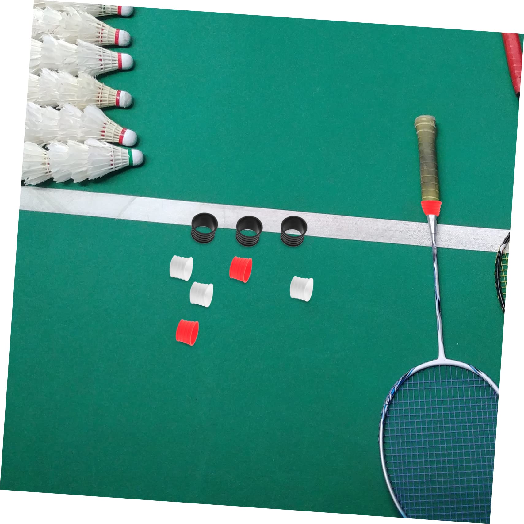 INOOMP 75pezzi Overgrip per Racchette Tennis e Badminton Assorbenti Grip Antiscivolo per Giocatori Kit e Rosso