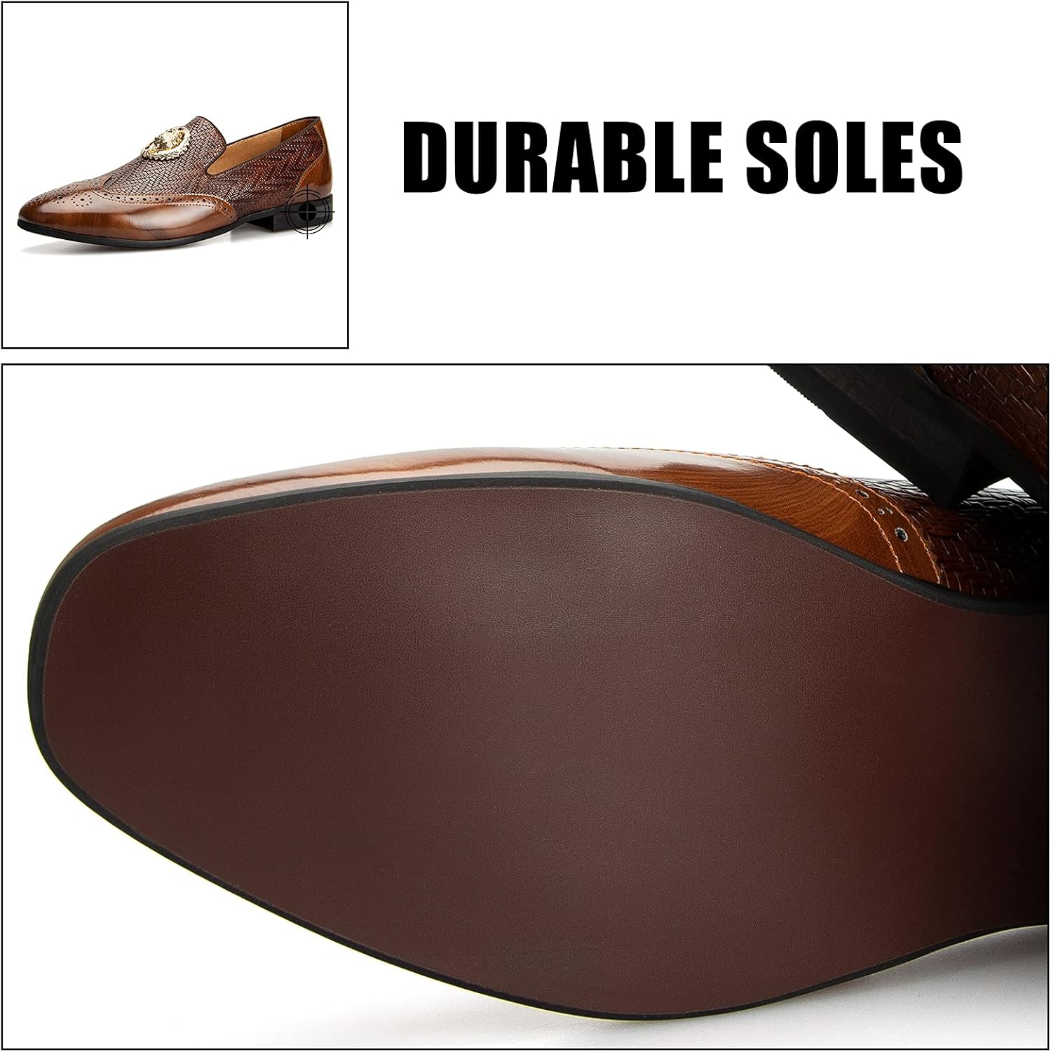 JITAI Men's Fashion Loafers Wedding Shoes Loafers for Men Party Shoes - Image 5