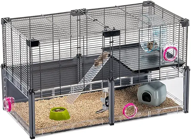 FERPLAST Multipla Hamsterkooi - Ruime Hamster Terrarium met Accessoires