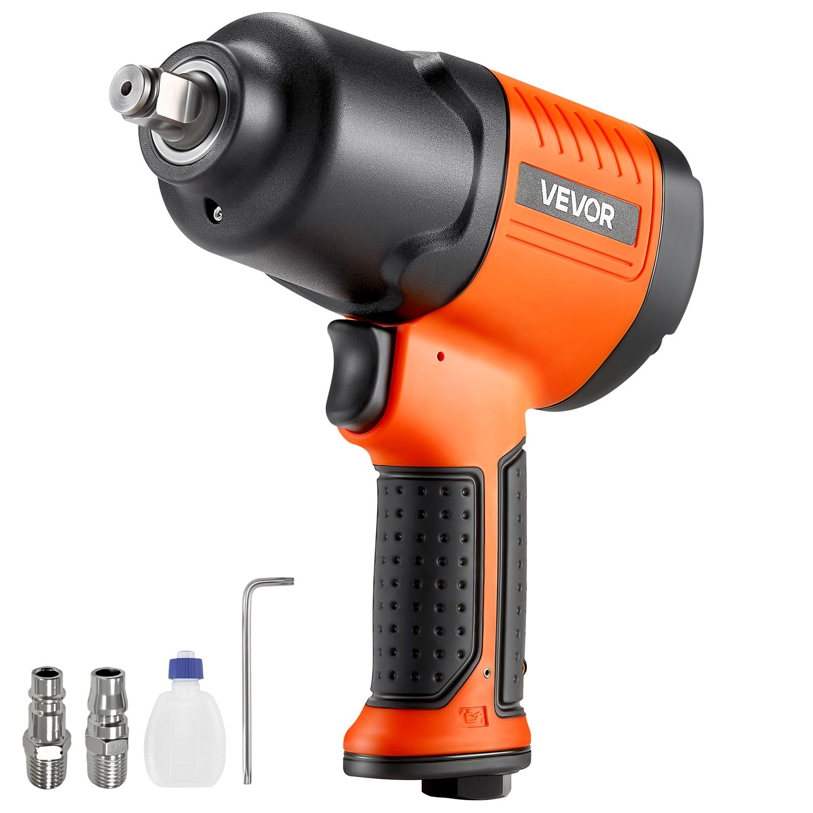 VEVOR Chiave a Percussione Pneumatica, Chiave Pneumatica con Attacco da 12,​7 mm, Coppia Inversa Fino a 1490 Nm, Avvitatore a Percussione Leggera e Regolabile a 4 Velocità per Riparazioni Auto