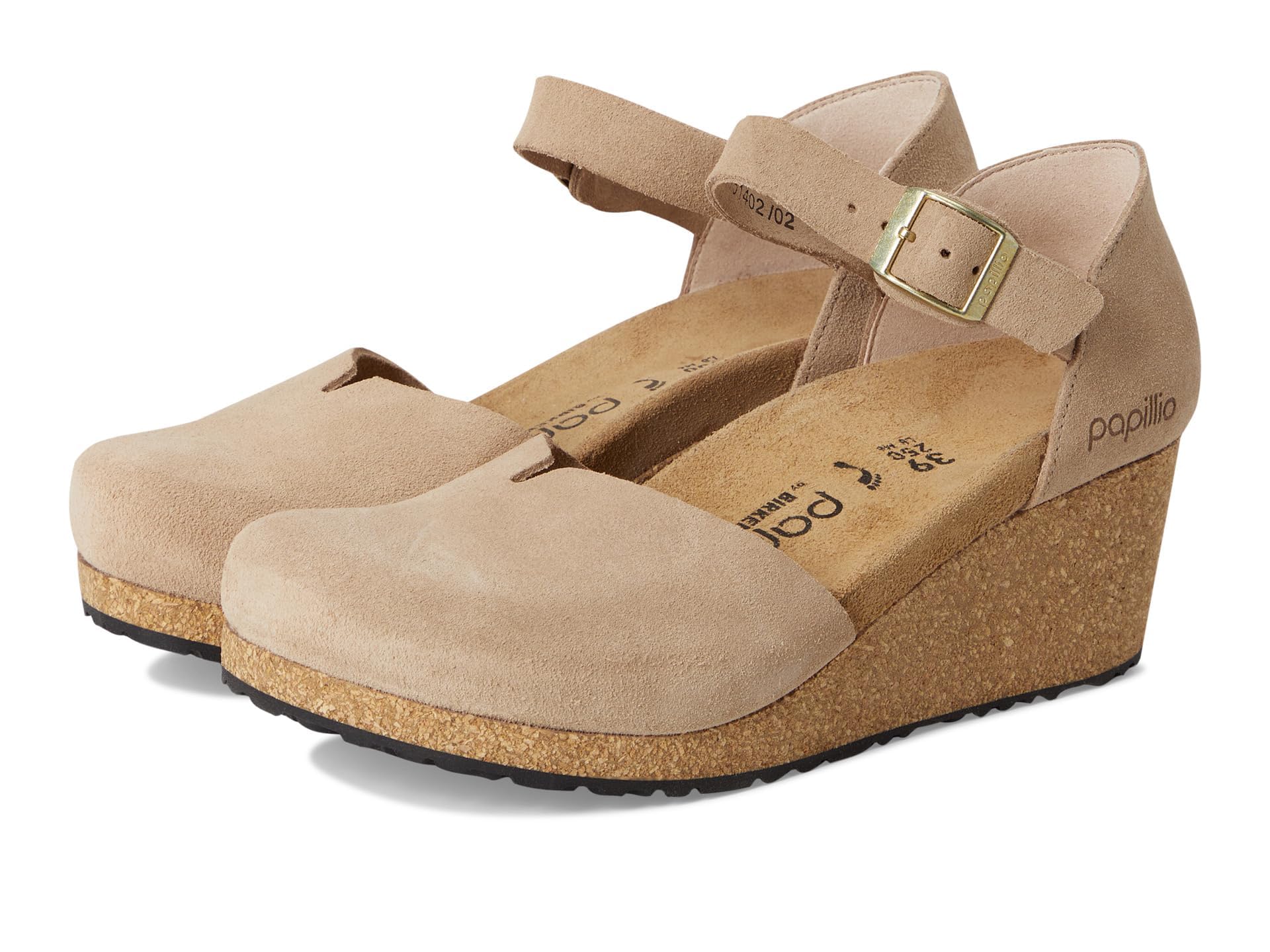 Birkenstock womens Papillio By Birkenstock Mary Wedge Sandal - Suede