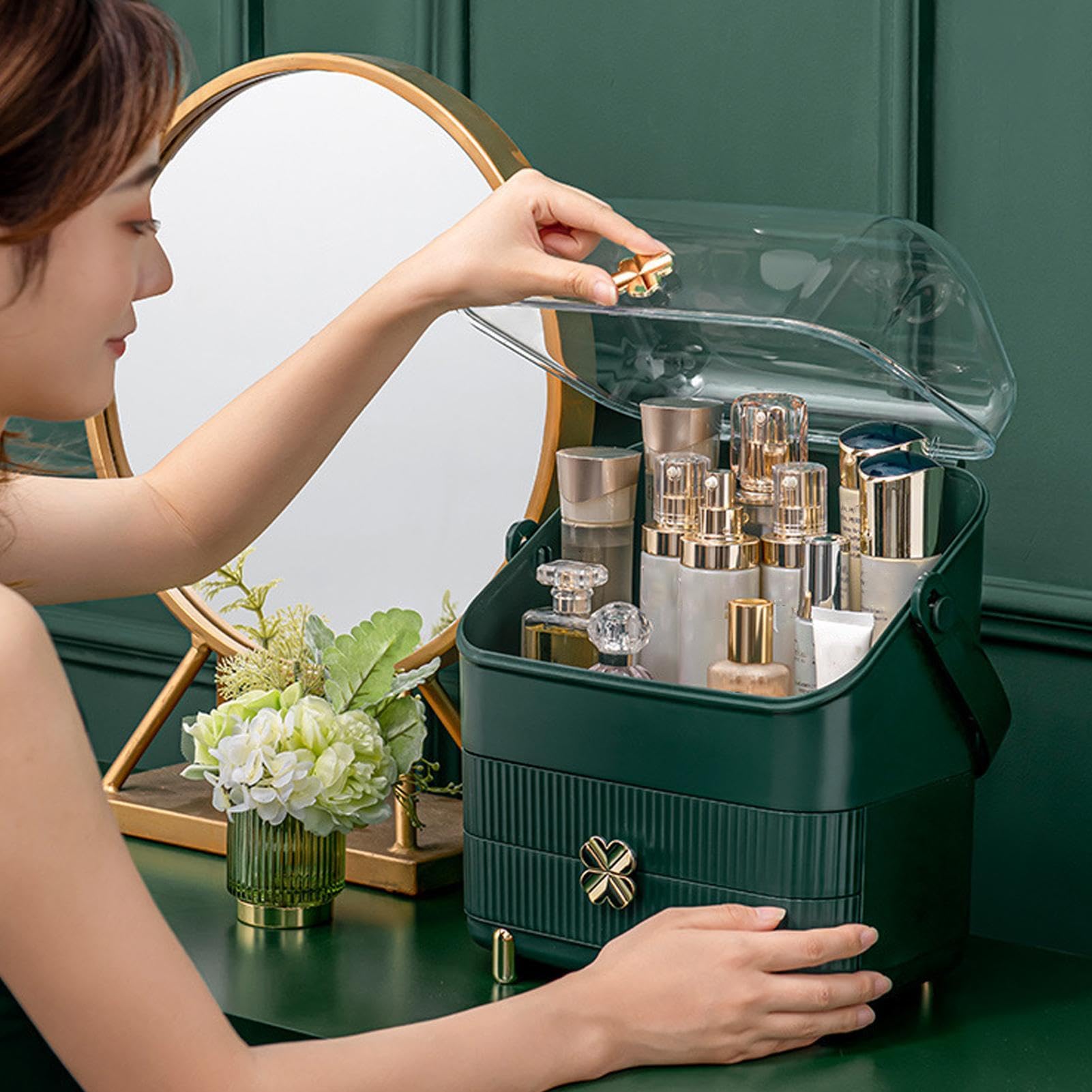 Organizador maquillaje encimera Gabinete Cosmético de Almacenaje