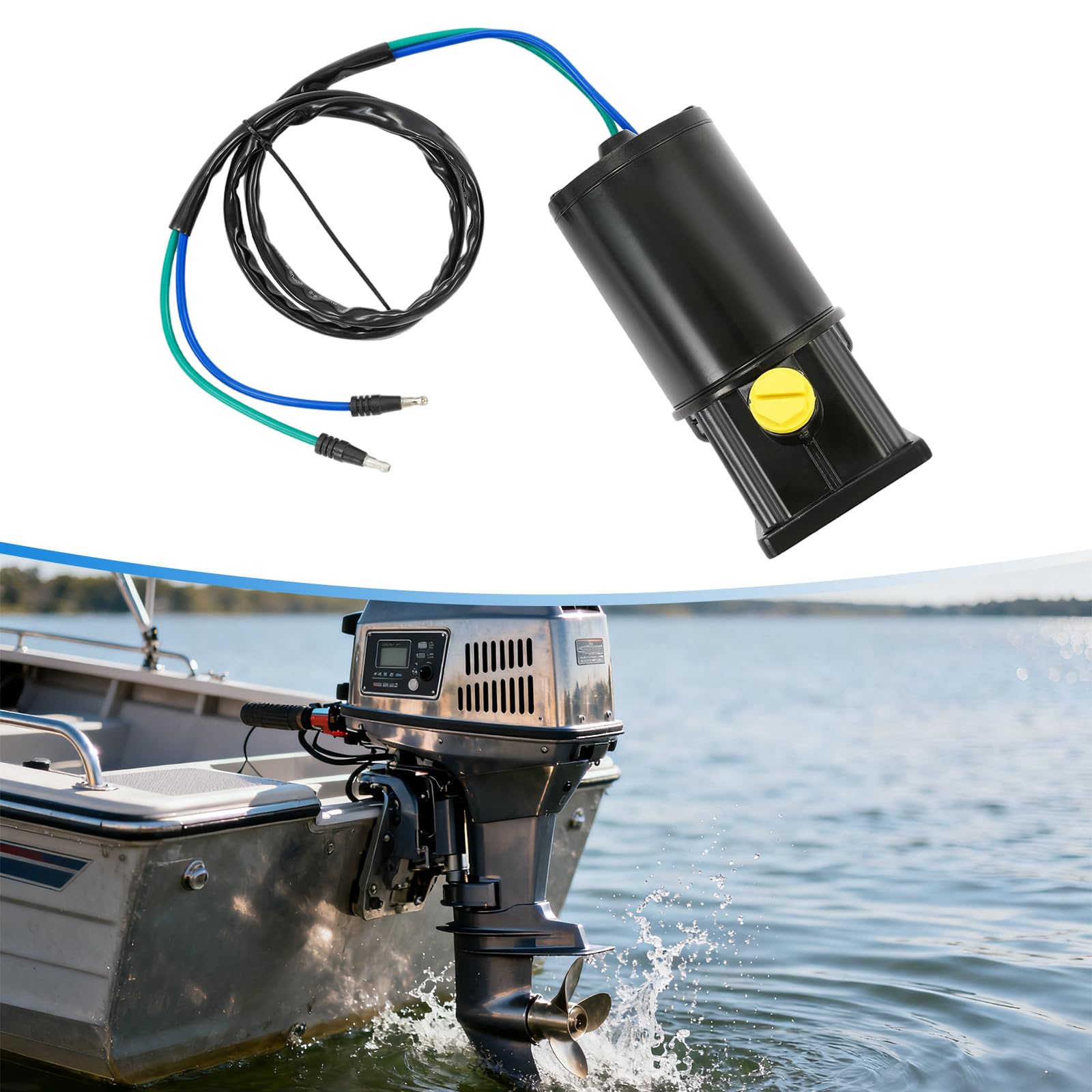 Motore di inclinazione e trim, motore di trim da 240W di ricambio per motori fuoribordo Mer-Cury a 2 tempi 40-125/4 tempi 30-120 CV adatti