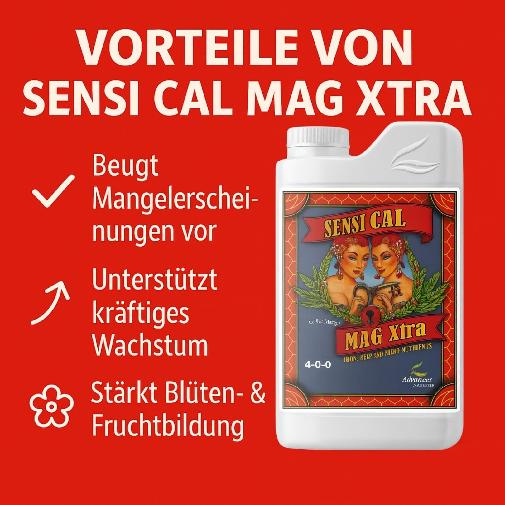 Weedness Advanced Nutrients Sensi Cal-mag XTRA 5 Liter - NPK Dünger Grow Anbau Indoor Erde Flüssigdünger Organischer Bio