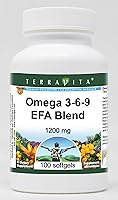 Vista 1 de Omega 3-6-9 EFA Blend - 1200 mg (100 cápsulas blandas, ZIN: 427997)