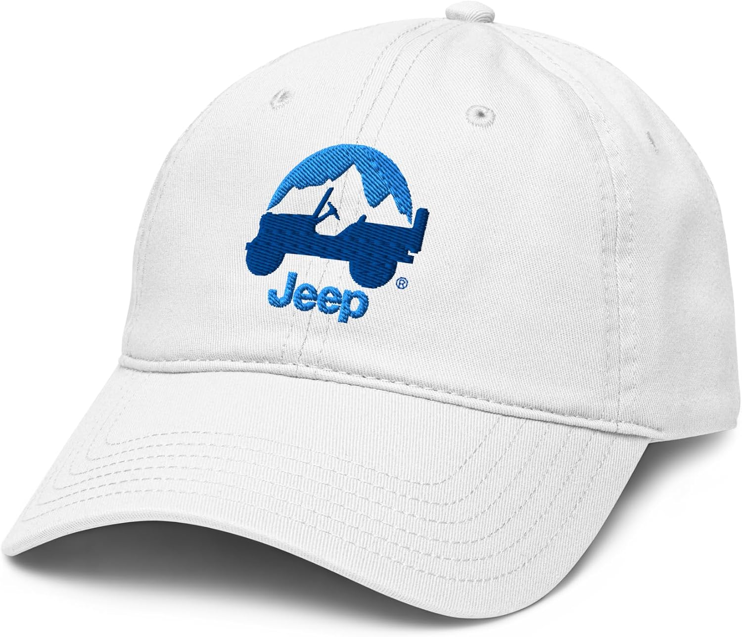 Jeep Willys Mountains Embroidered Badge Adjustable Baseball Hat