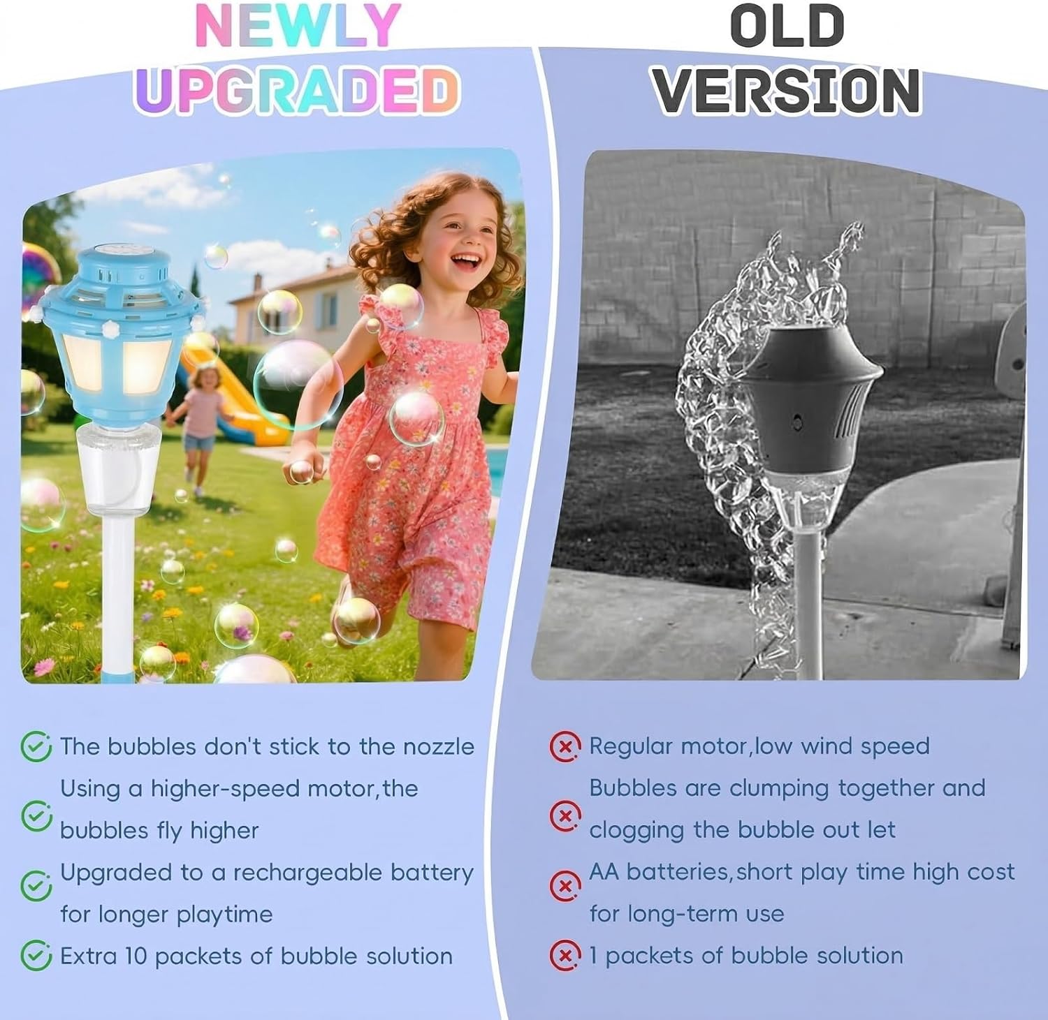 Bubble Machine with Light and Music for Outdoor, Automatic Bubbles Blower Maker for Kids & Adults, Bubble Blower and Wand Toy, Battery Bubbles Blower Machine for Wedding Birthday Party