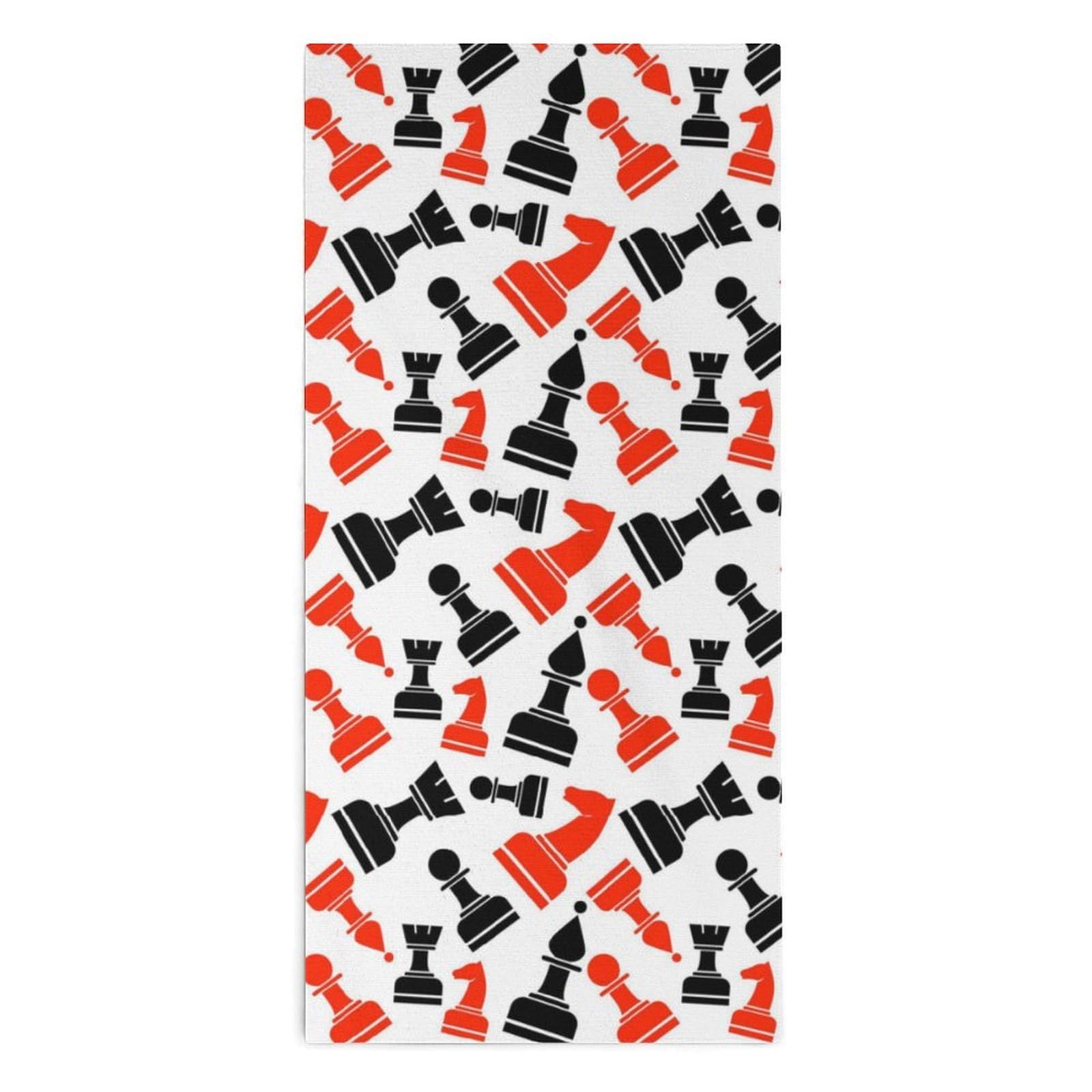 Chess Hand Towels Soft Face Towel Gym Bathroom Travel Hotel 13"x28"