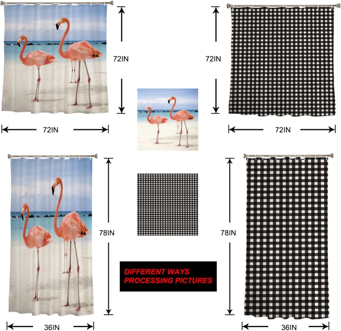 Eucalyptus Leaves Fabric Shower Curtain 72"W x 78"L Ocean Seashell Starfish Jellyfish Shower Curtain for Bathroom with Hooks Waterproof Bath Shower Curtain Sets Decorative Bathroom Accessories