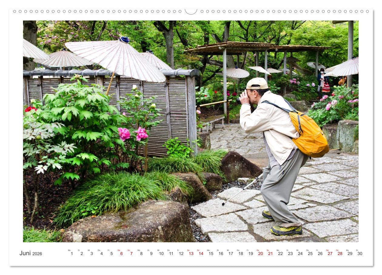 Menschen in Japan (hochwertiger Premium Wandkalender 2026 DIN A2 quer), Kunstdruck in Hochglanz: Streetporträts und Streetfotografie in Kyoto, Kamakura, Yokohama und Tokio (CALVENDO Orte)