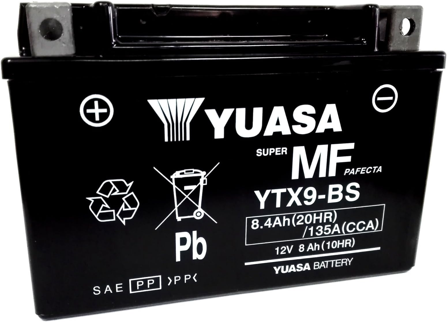Yuasa YTX9-BS MF Motorcycle Battery