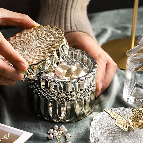 Miniatura 3 de Caja de cristal de silicona molde de resina con tapa y mango de pájaro en forma de molde para resina epoxi, almacenamiento de joyas, frasco,