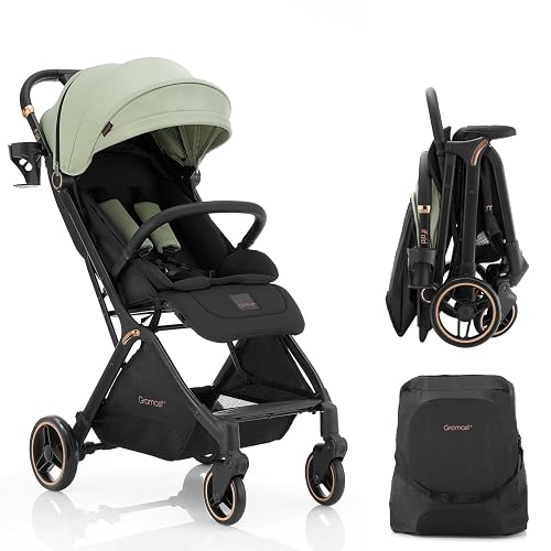 Gromast Gravity Folding Baby Stroller Green