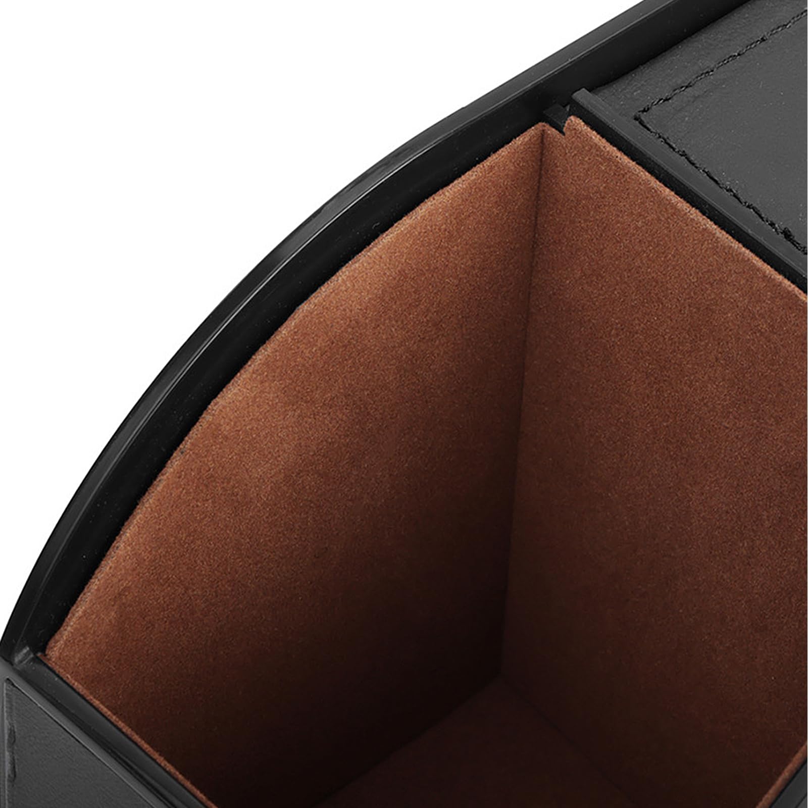 Scatola portaoggetti per sedile auto, contenitore per auto, con scatola in tessuto, porta bicchieri, multifunzione, decorazione interna, organizzatore multifunzione (nero)