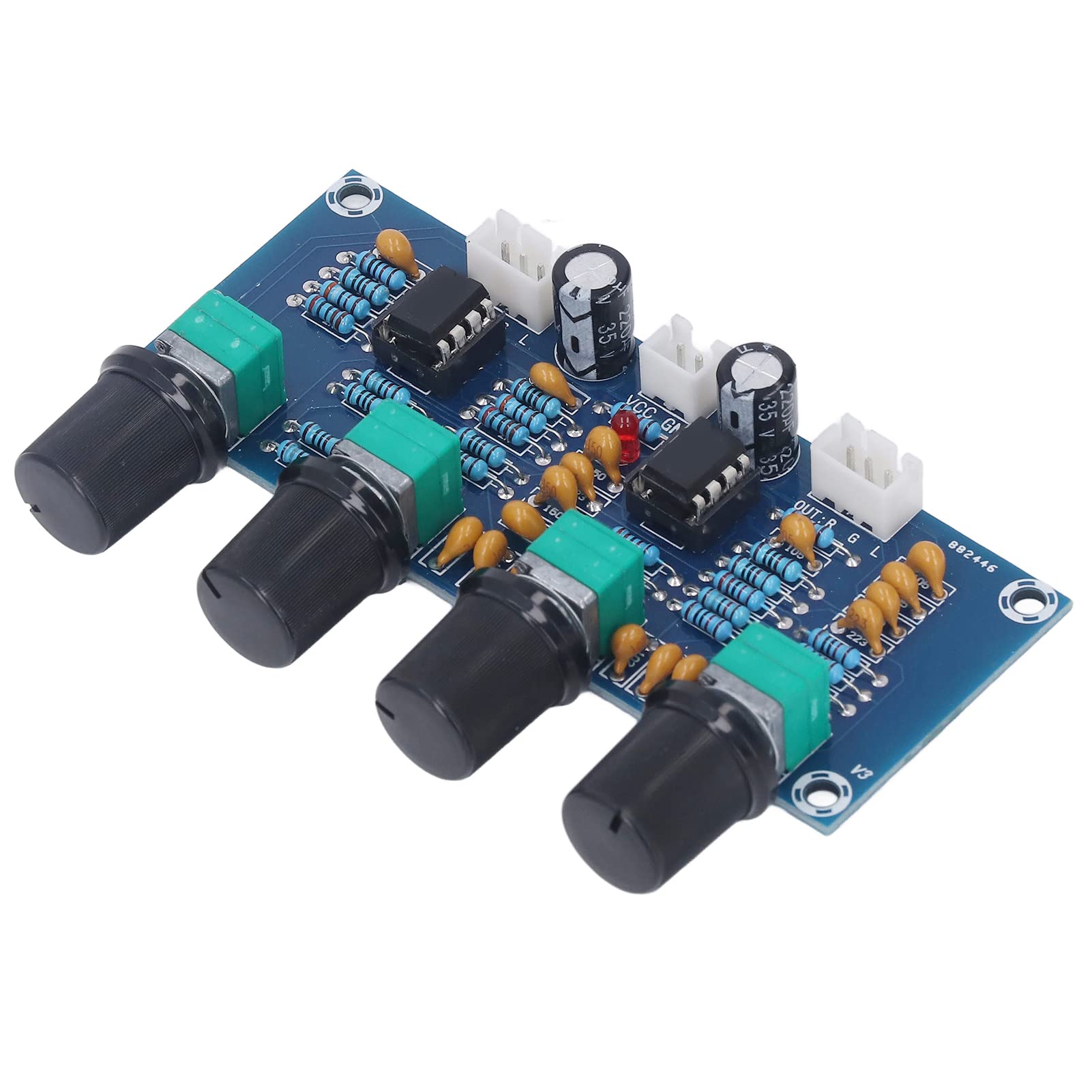 Préamplificateur Stéréo Carte Module - Double Face, NE5532, Alimentation 12-35V DC, Gain 5x, Pour Audio DIY