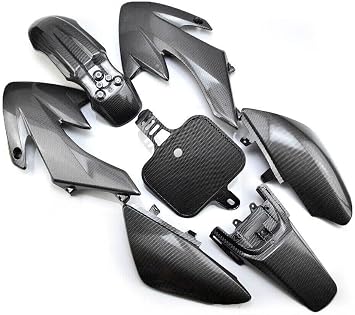 NEWANIMER Carbon Fiber Full Boby Plastic Fairing Kit for Honda CRF XR 50 XR50 CRF50