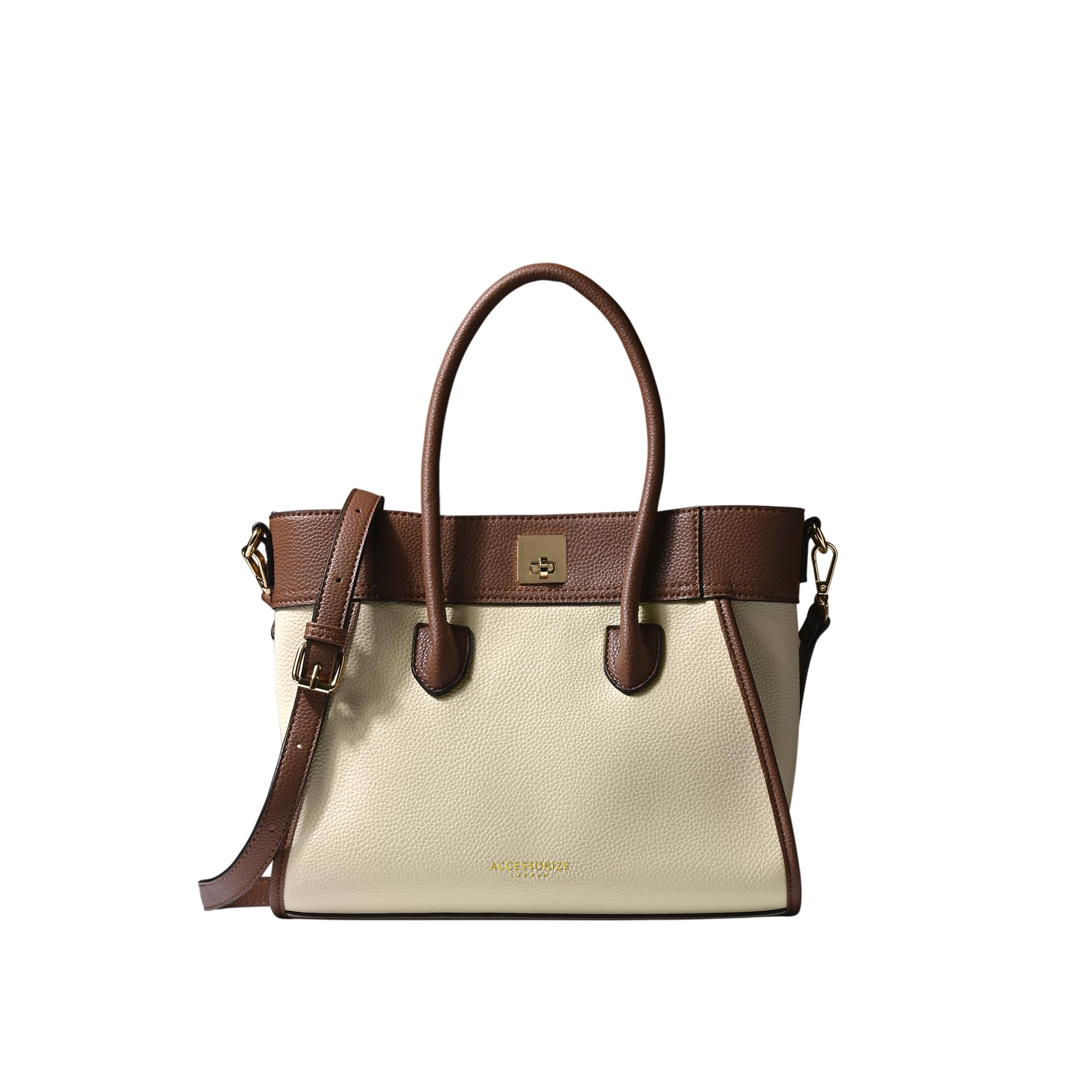 Accessorize London Womens Cream Dual Tone Satchel (B0D5B3SXKL) Amazon Price History, Amazon Price Tracker