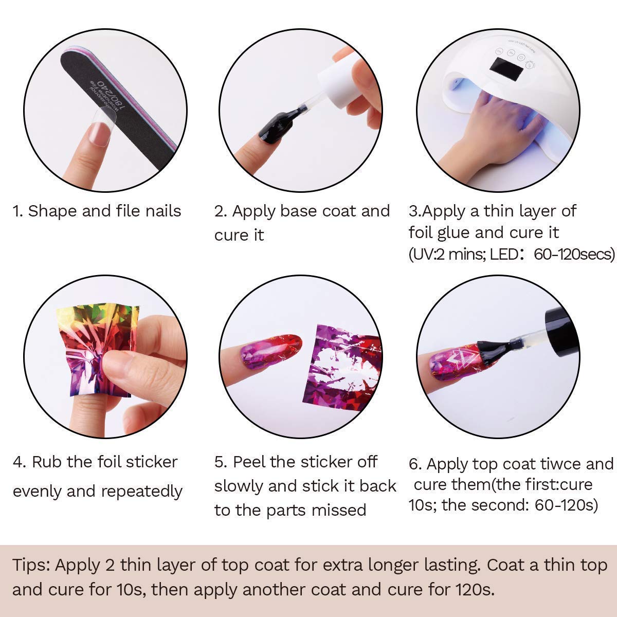 Makartt Nail Foil Nail Art Foil Glue Gel with Starry Sky Star Foil Stickers Set Nail Transfer Tips Foil Kit Nail Art Accessories Manicure DIY 15ML 20PCS (2.5cm100cm) Stickers Nail Lamp Required : Beauty & Personal Care