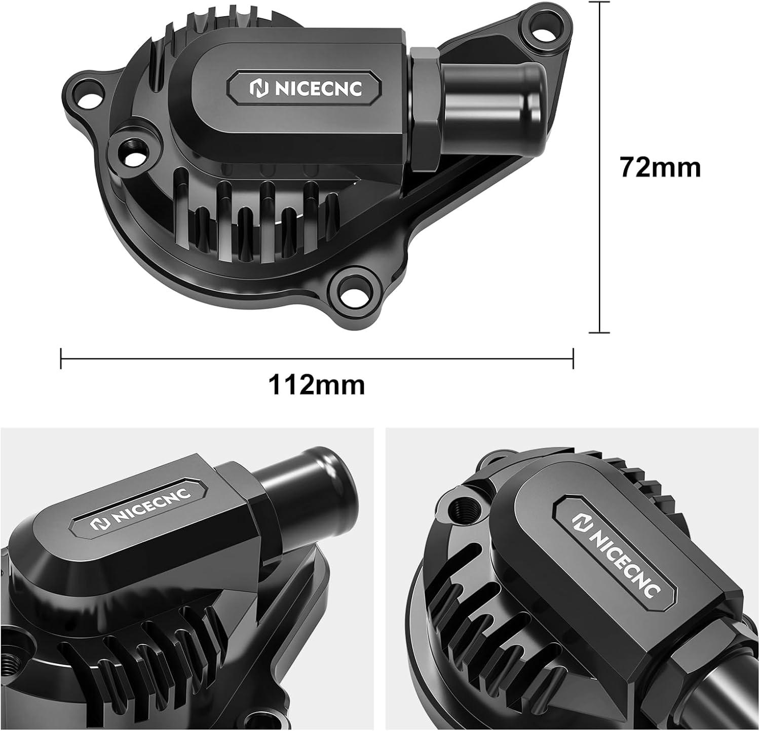 NICECNC Water Pump Cover & Engine Timing Tensioner Compatible with Suzuki DRZ400/E/S/SM 2000-2024 See Fitment