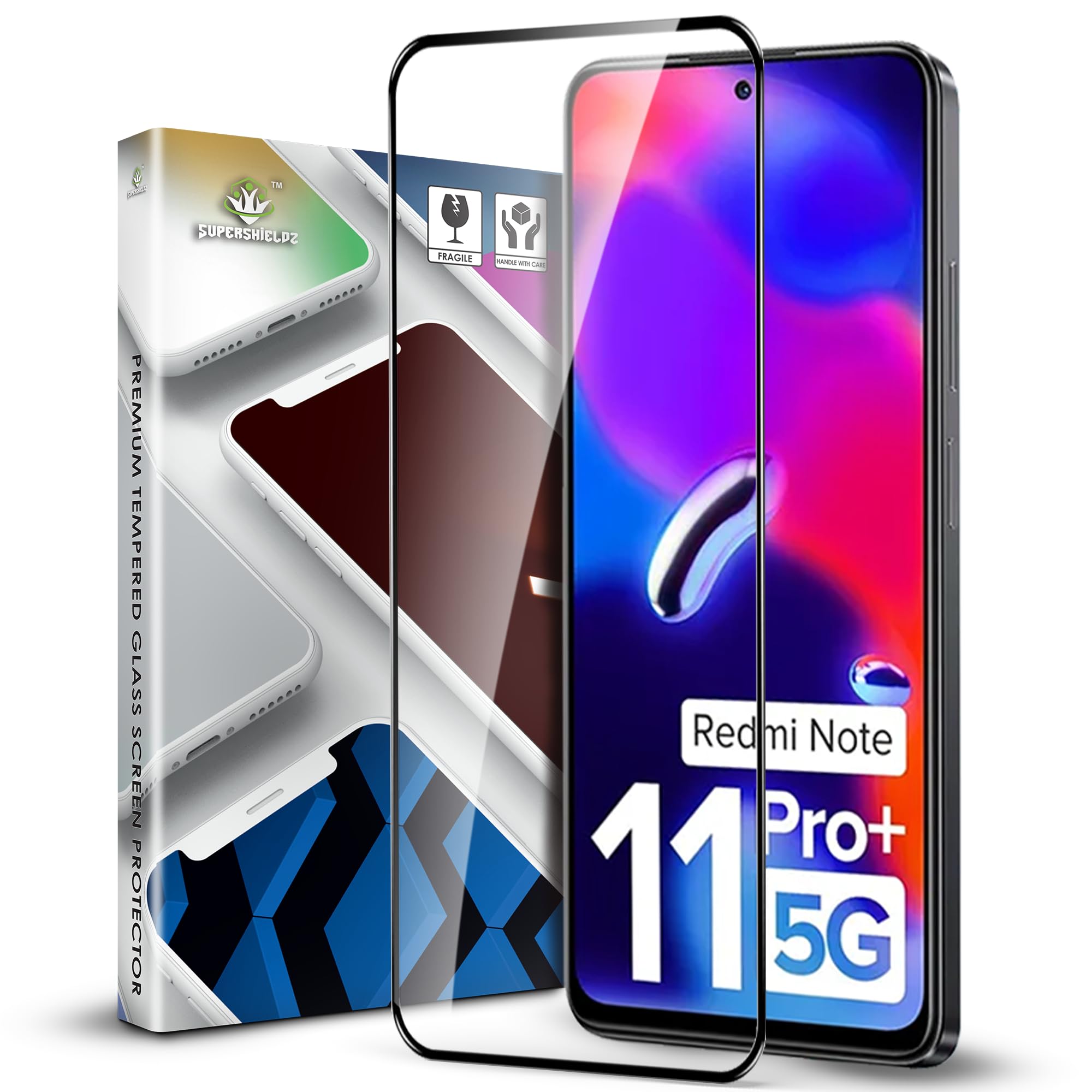 Supershieldz NeoGuard HD+ Tempered Glass Screen Protector Guard for Redmi Note 11 Pro,11 Pro Plus,10 Pro,10 Pro Max,Mi 11X,Mi 11X Pro, Poco X4 Pro, 9H Hardness|Easy Installation Kit-image-32