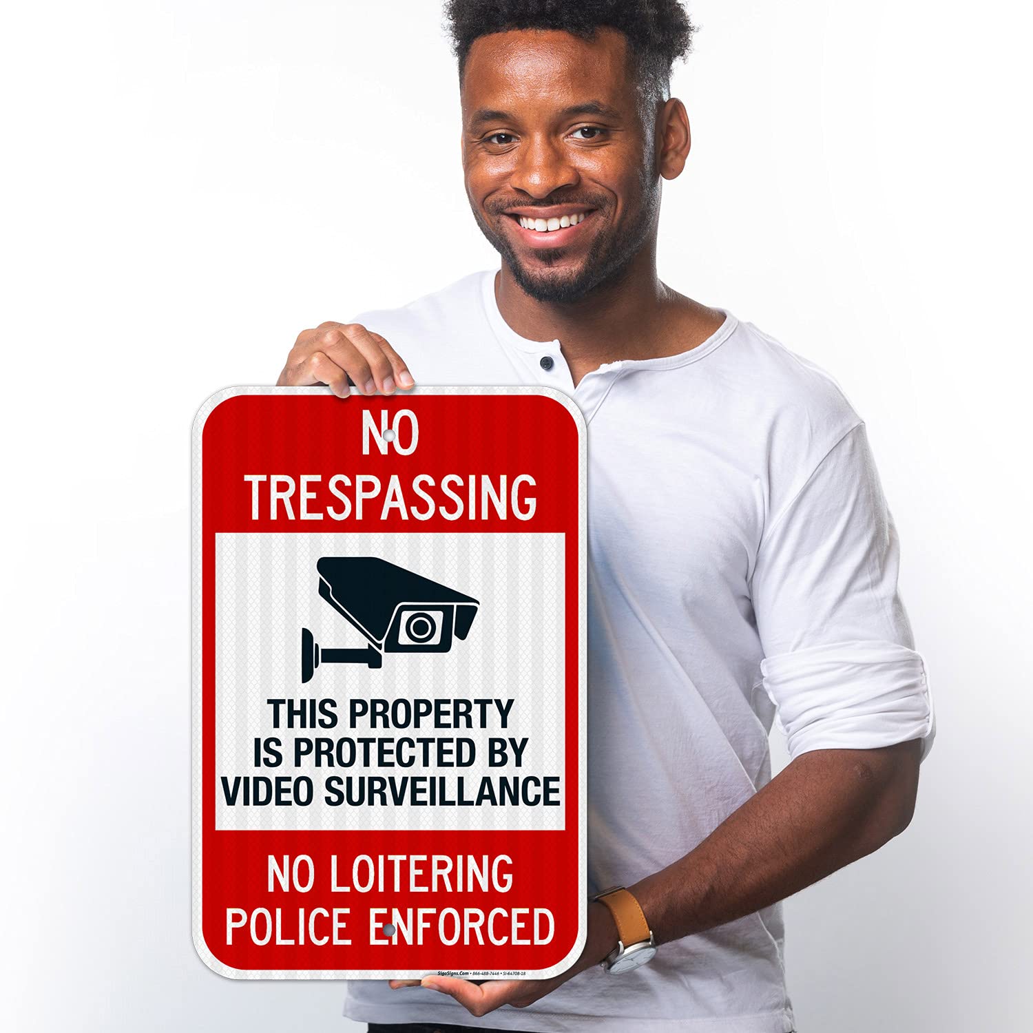 Sigo Signs No Construction Vehicles Sign, 24x24 Inches, Rust