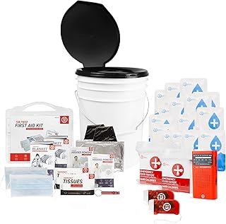 72HRS Essential Toilet - Emergency Survival Kit, Portable Toilet Kit, First Aid Kit, Survival Flooding Kit, Earthquake Ki...