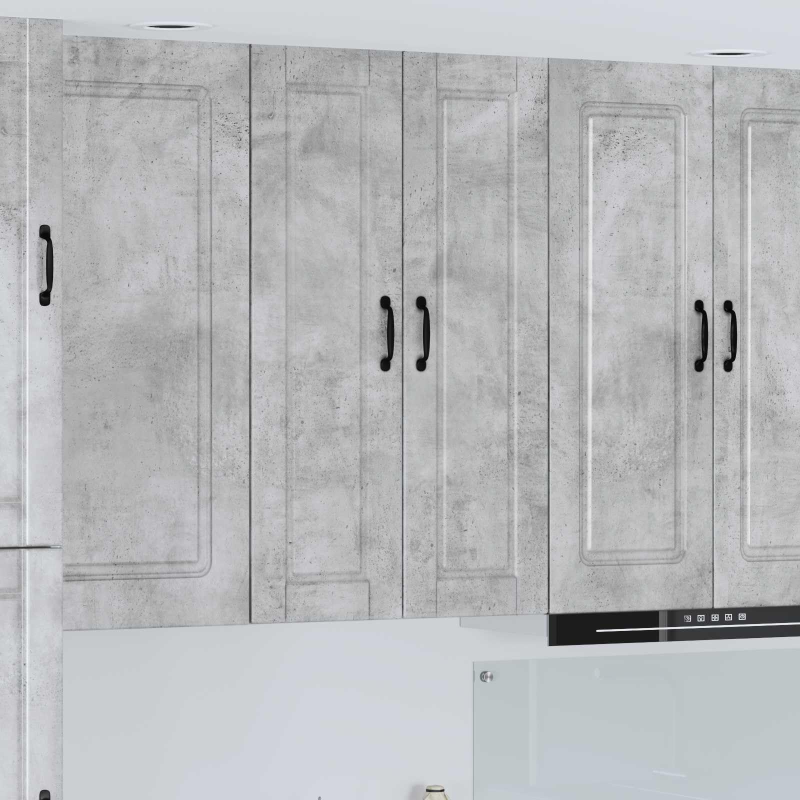 Mobile da cucina Porto, 30 x 31 x 100 cm, grigio cemento, in legno