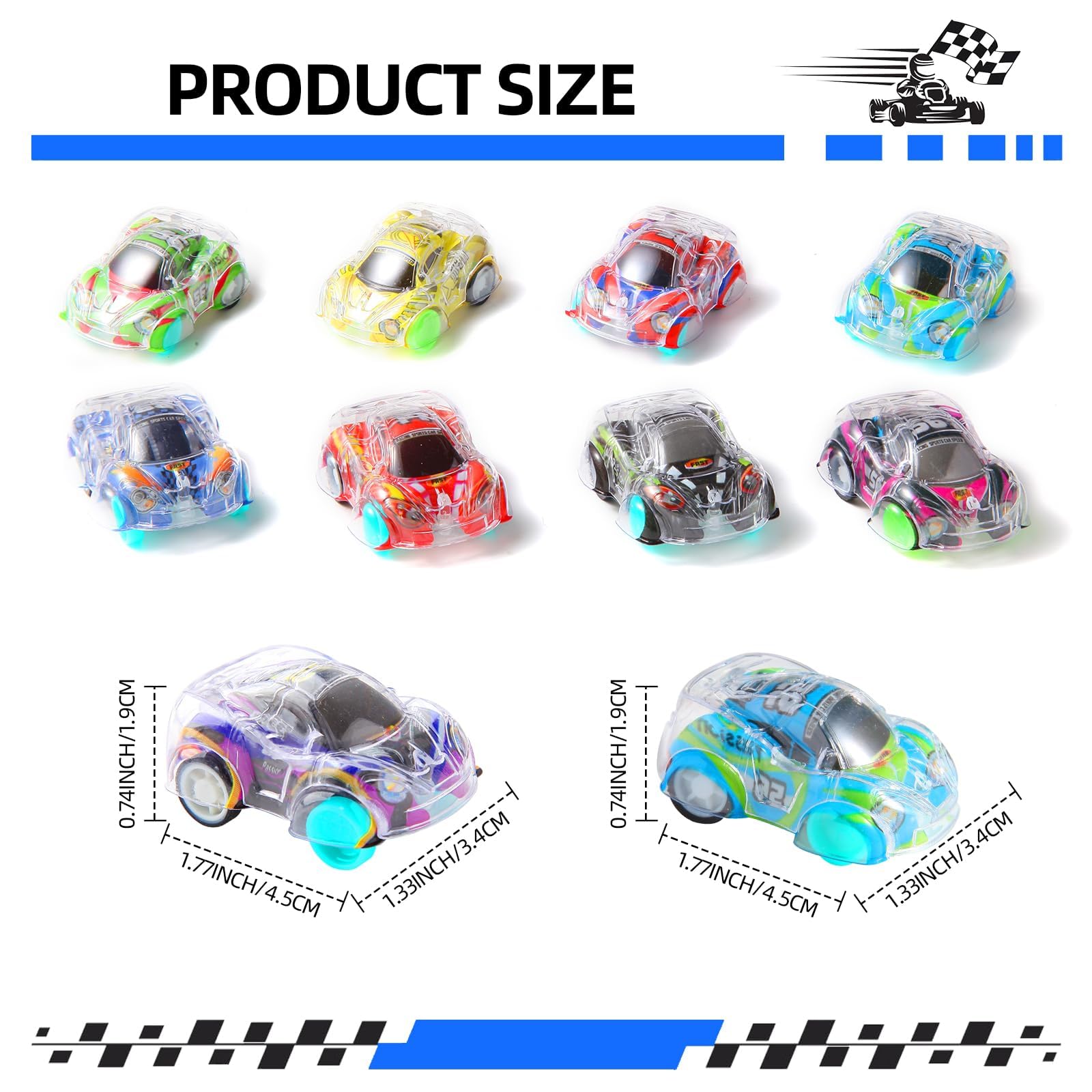 Ballery Jouet de Voiture, 4 Pièces Mini Jouet Voiture Enfant, Friction Véhicules, Jeux Éducatifs pour 1 2 3 4 5 Ans Enfants Garçons Filles