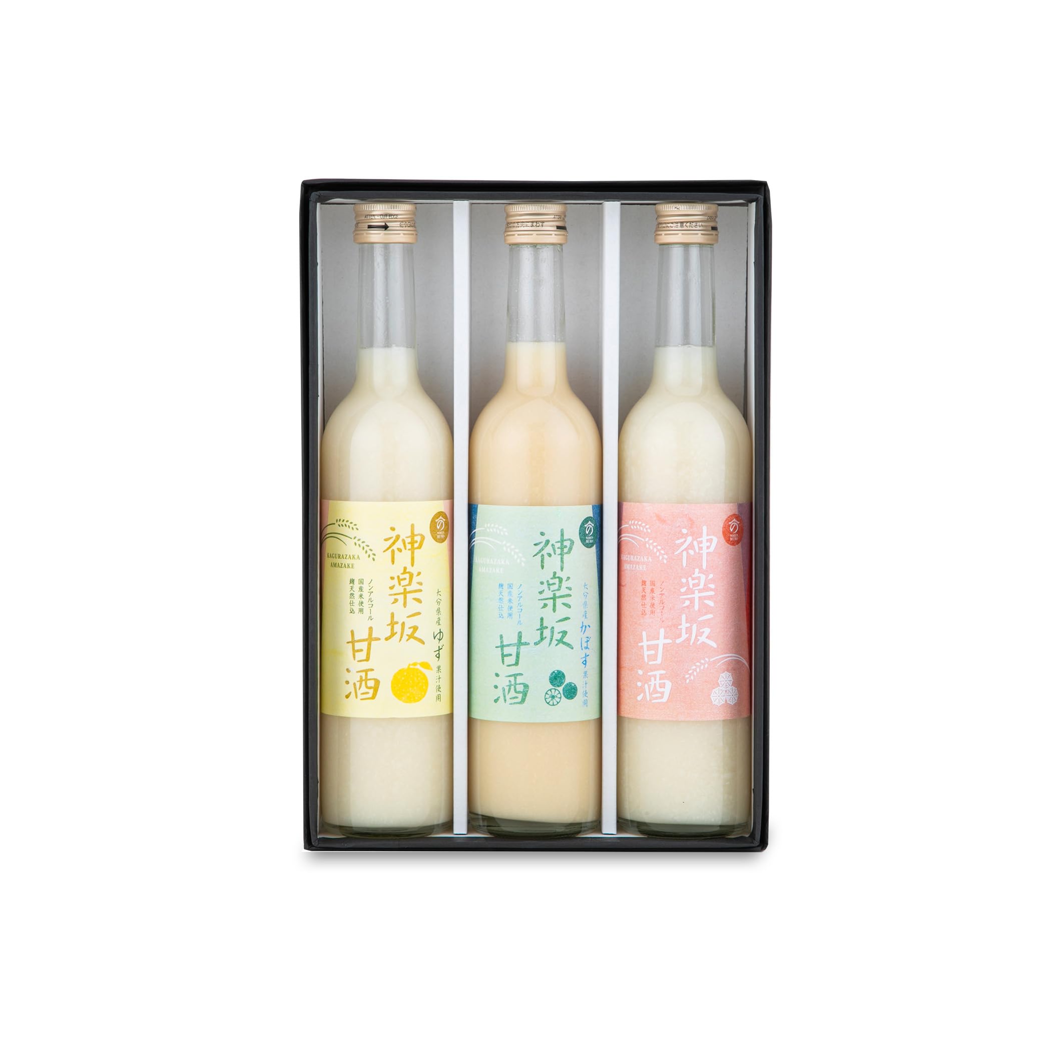 Amazon.co.jp: MURO 無添加 甘酒 (神楽坂甘酒 500ml / 3種 - 3本ギフト