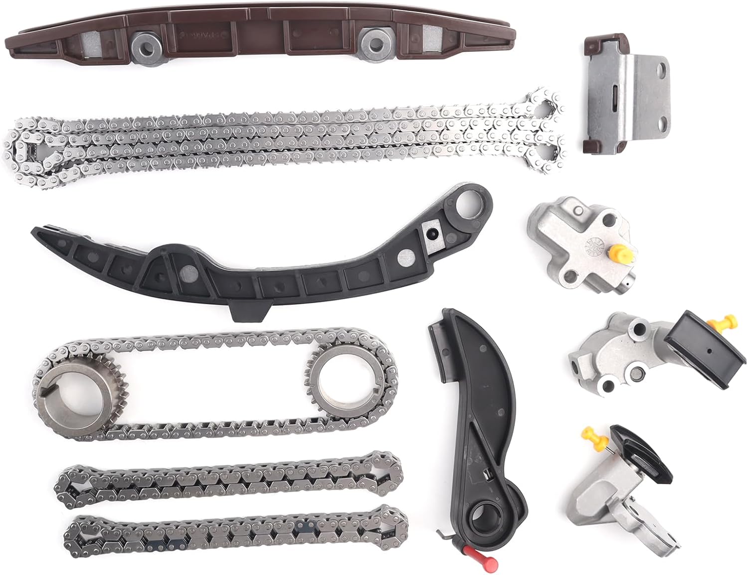 Engine VQ35DD Timing Chain Kit Compatible with 2017-2024 Nissan Pathfinder Infiniti QX60 3.5L V6 Replace# 130286KA0A 13091JA10A