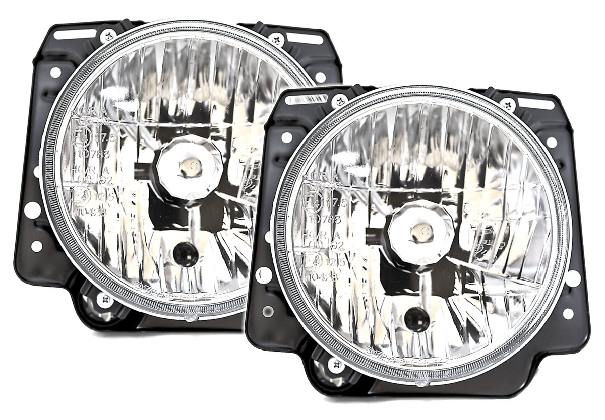 AD Tuning GmbH & Co. KG 960041 - Juego de Faros Delanteros, Cristal Transparente Cromado