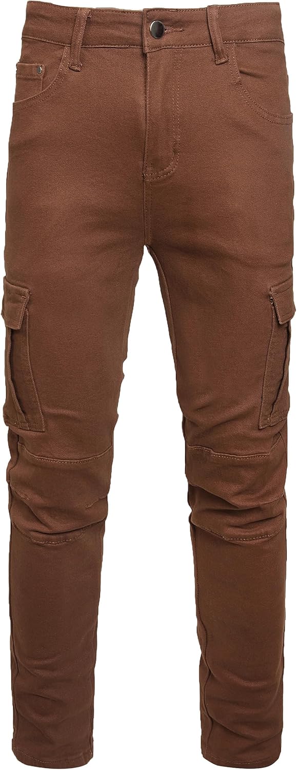 JUNBAOSS Men's Slim Fit Jeans Stretch Ripped Skinny Jeans for Men, Fashion Straight Leg Comfort Flex Waist Casual Pants - Image 3