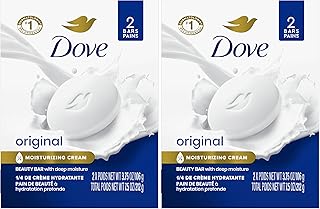 Dove Beauty Bar Gentle Skin Cleanser Moisturizing for Gentle Soft Skin Care Original Made With 1/4 Moisturizing Cream 3.75 oz 2 Bars, Pack of 24