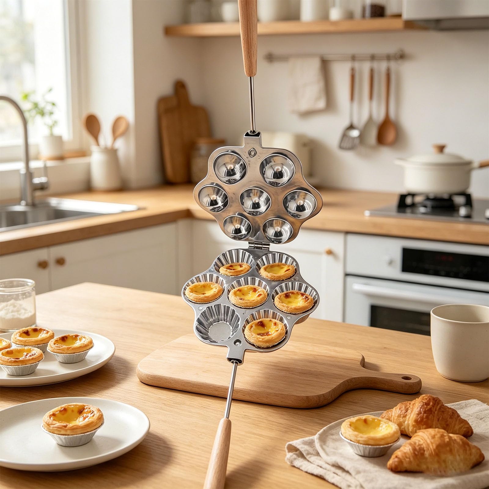 Molde de postre desmontable fabricado con aleación de aluminio para hornear y limpiar fácilmente los utensilios para hornear expertos